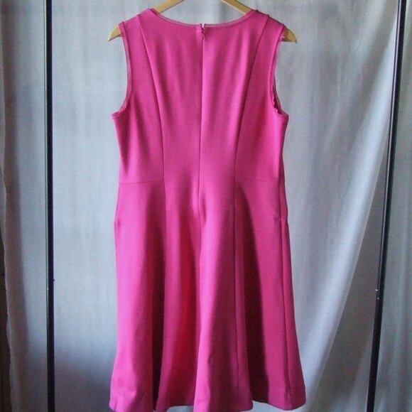 Talbots dress Barbie pink casual sleeveless size 12 summer feminine girlhoodcore - Picture 6 of 14